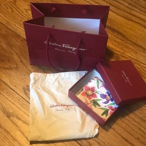 Brand New Flower Ferragamo Wallet